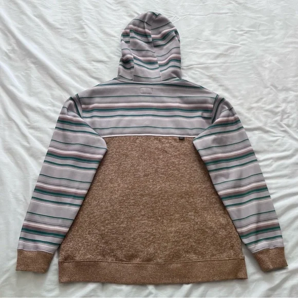 Hooey Brown and Gray Striped Hoodie - Picture 5 of 9